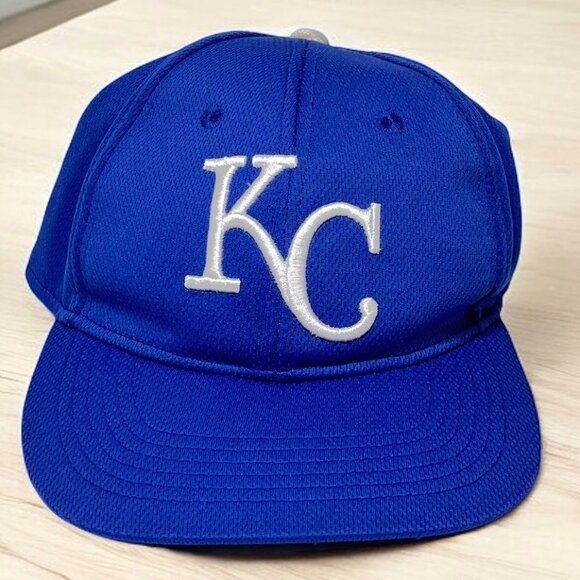 KC Royals Youth MLB Baseball Cap Adjustable Blue Team MLB Logo on the side - Picture 1 of 6